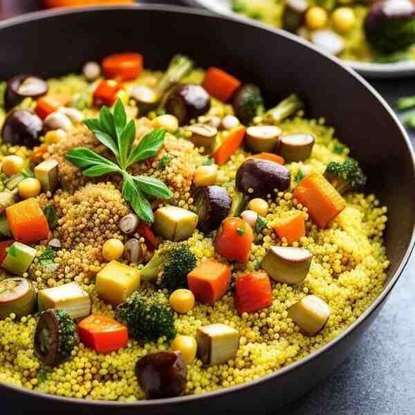 Кускус с запеченными овощами